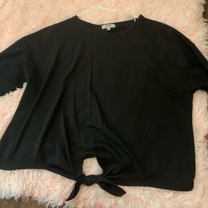 Black crop top